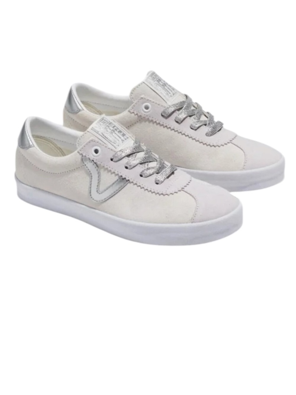 Vans Sport Low High Shine Sneakersin Gray/Blanc De Blanc